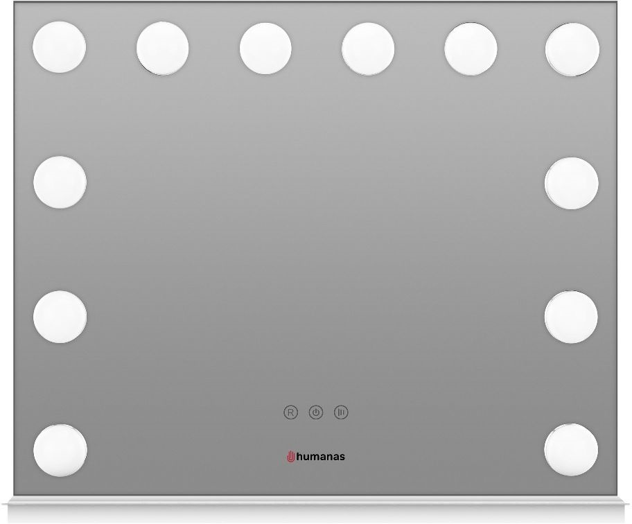 Humanas HS HM02 LED világítással fehér sminktükör