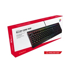 HyperX Alloy Core UK RGB világító gamer billentyűzet