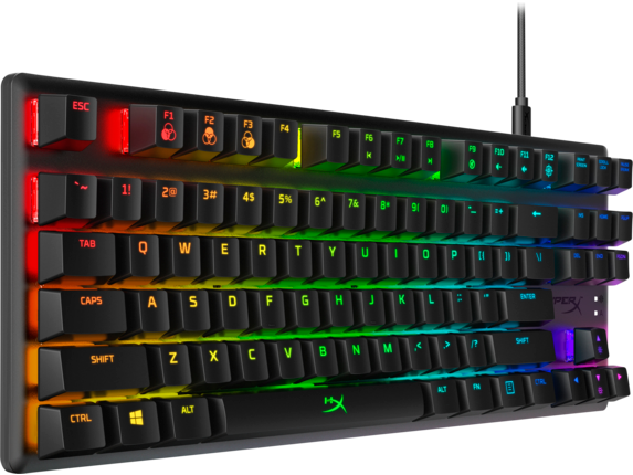 HyperX Alloy Origins Core (AQUA switch) Tenkeyless US világító mechanikus gamer billentyűzet