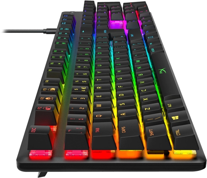 HyperX Alloy Origins (HyperX red) UK világító mechanikus gamer billentyűzet