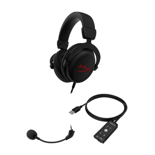 HyperX Cloud Core + 7.1 3,5 Jack fekete gamer headset