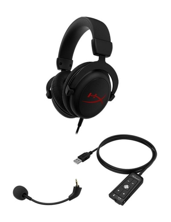 HyperX Cloud Core + 7.1 3,5 Jack fekete gamer headset