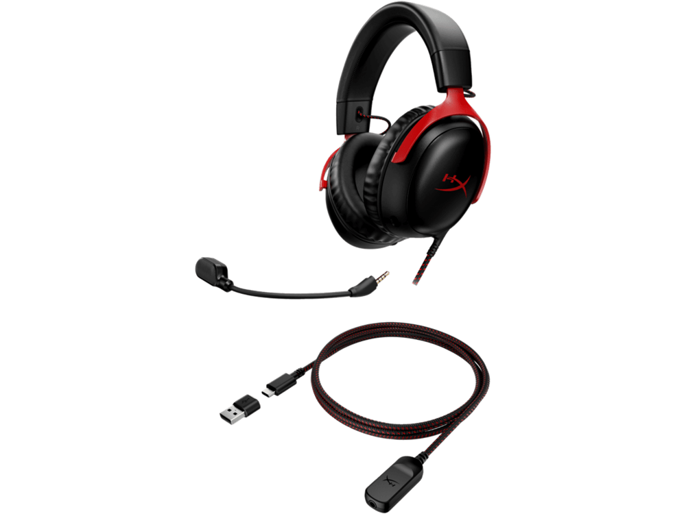 HyperX Cloud III fekete-piros gamer headset