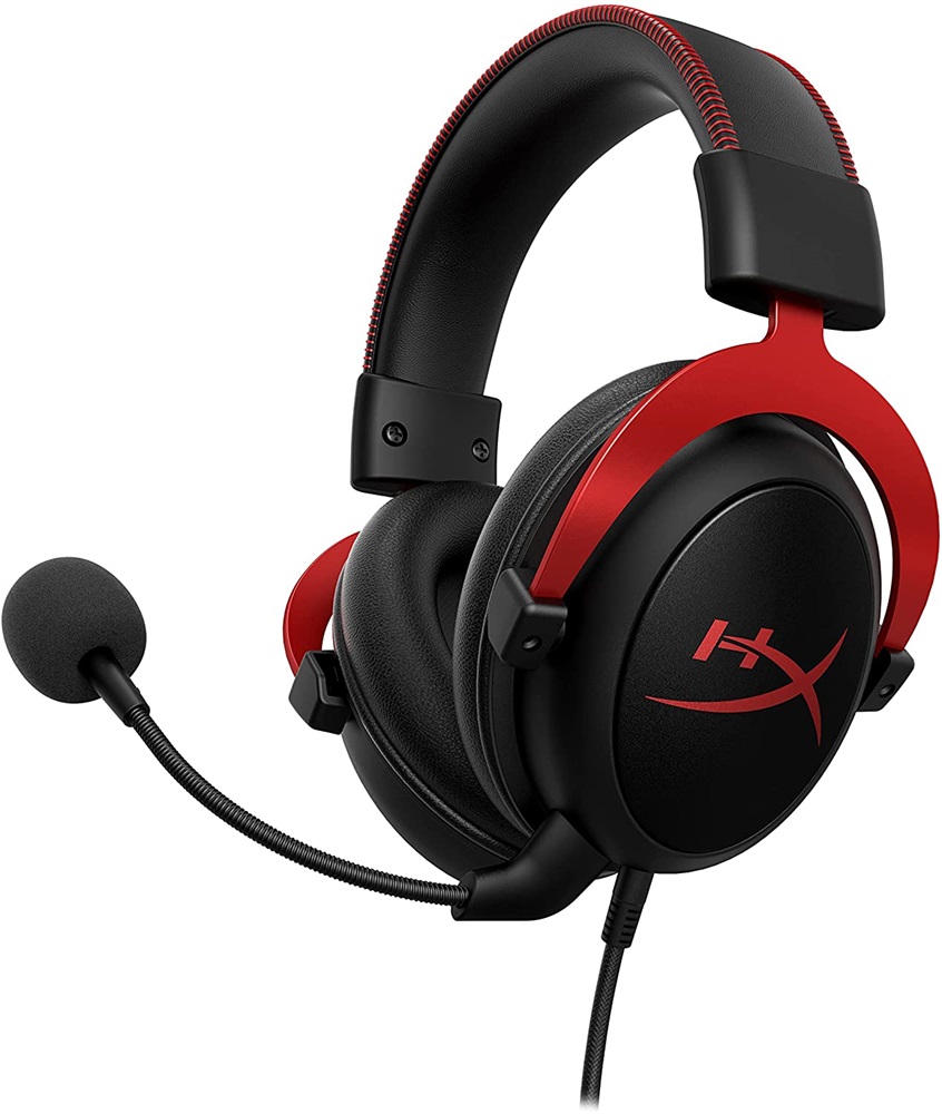 HyperX Cloud II 3,5 Jack/USB fekete-vörös gamer headset