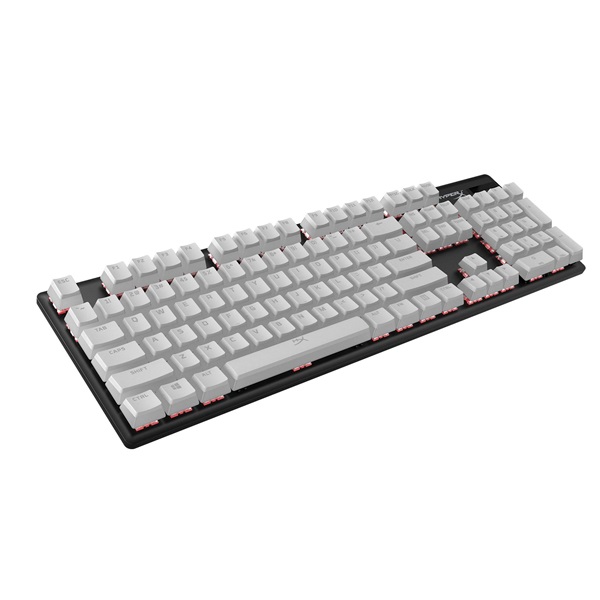 HyperX Pudding PBT US fehér gamer billentyű szett