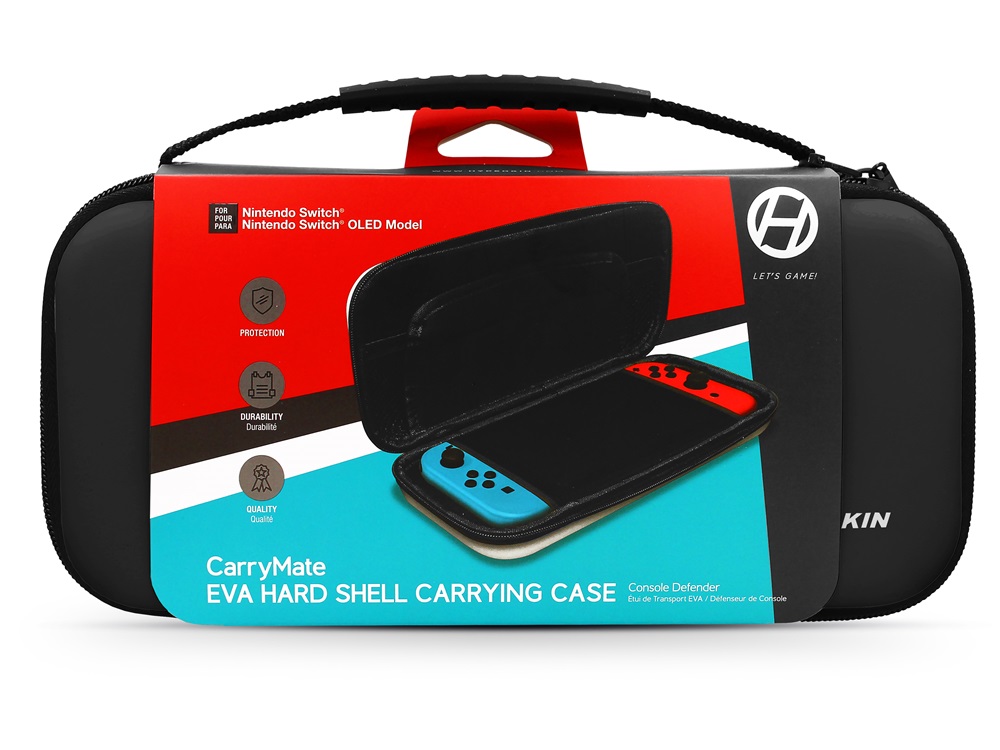 Hyperkin M07599-BK CarryMate EVA Nintendo Switch/Switch OLED/Switch Lite Fekete erősített utazótok