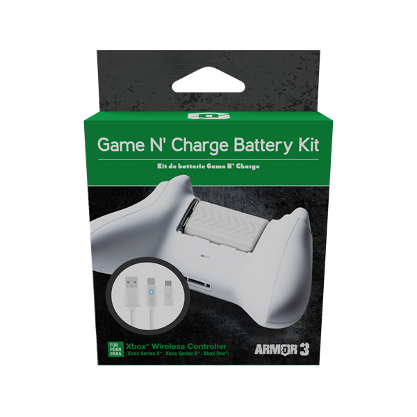 Hyperkin M07632-WH "Game N` Charge" Xbox Series|ONE fehér kontroller akkumulátor + 3m töltőkábel