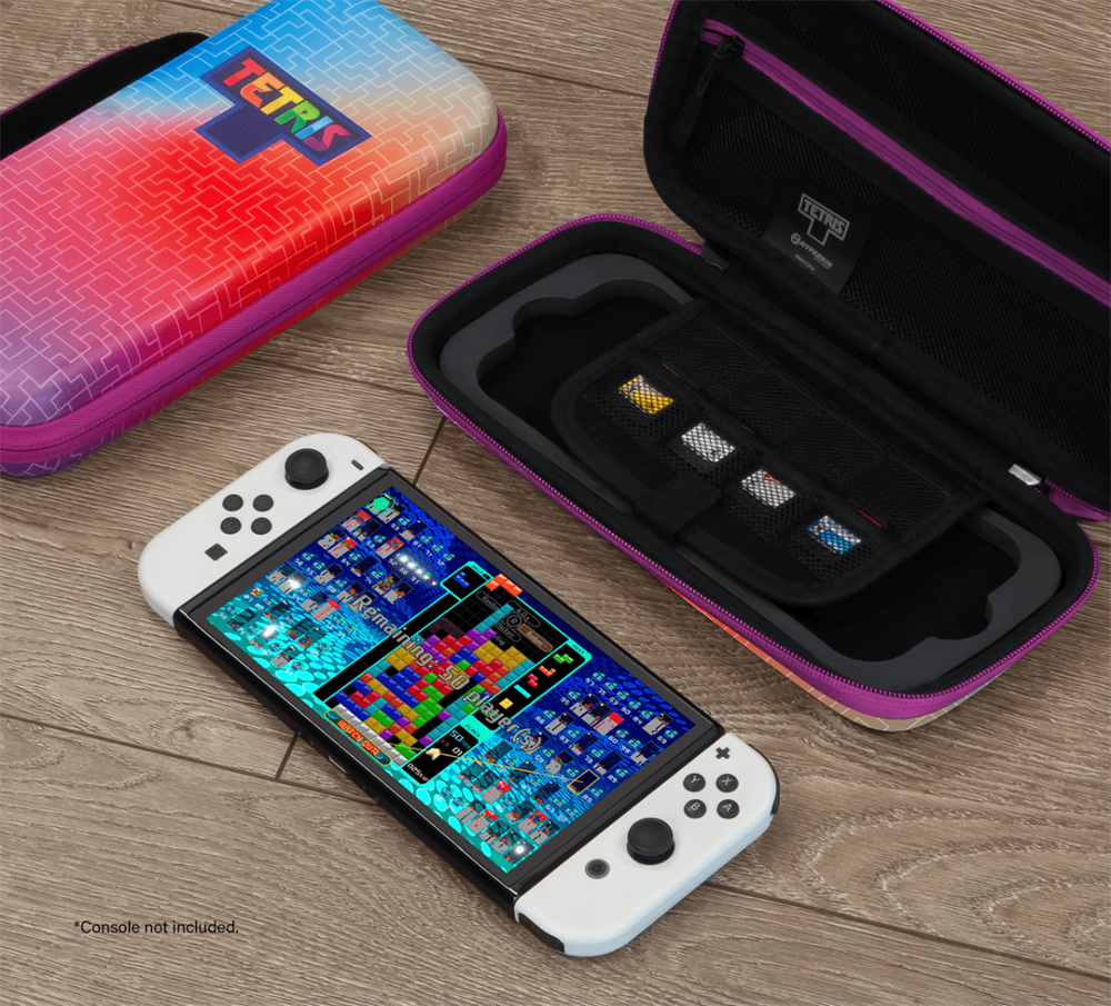 Hyperkin M07541-TEHG Tetris EVA Nintendo Switch/Switch OLED/Switch "Hyper Gradient" erősített utazótok