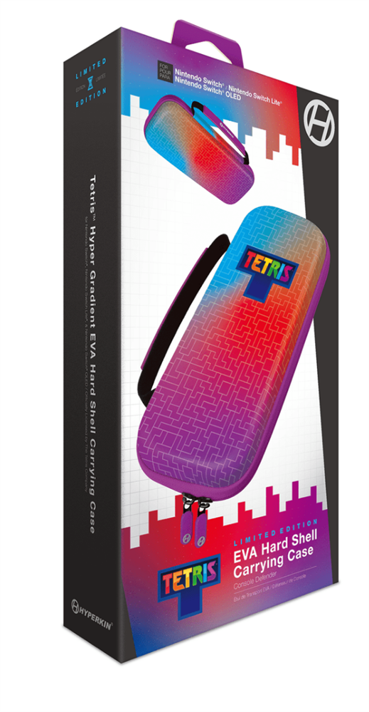 Hyperkin M07541-TEHG Tetris EVA Nintendo Switch/Switch OLED/Switch "Hyper Gradient" erősített utazótok