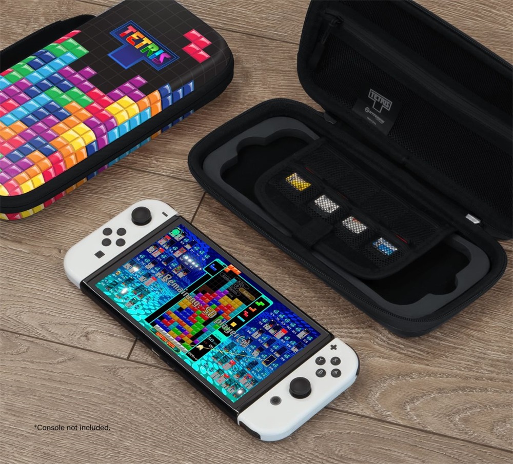 Hyperkin M07541-TETS Tetris EVA Nintendo Switch/Switch OLED/Switch "Tetrimino Stack" erősített utazótok