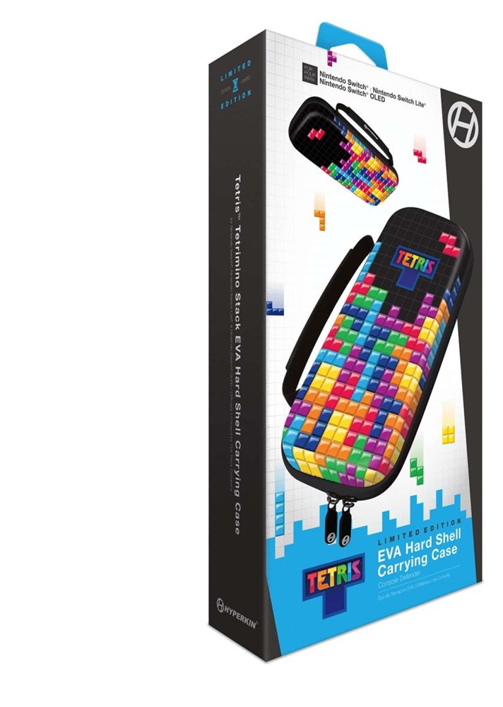 Hyperkin M07541-TETS Tetris EVA Nintendo Switch/Switch OLED/Switch "Tetrimino Stack" erősített utazótok