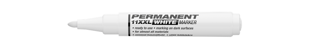 ICO 11 XXL D10 3mm fehér permanent marker