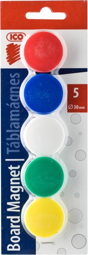 ICO 30mm 5db színes táblamágnes