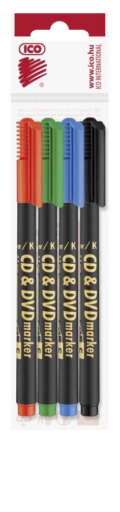 ICO CD/DVD 4db-os vegyes színű marker