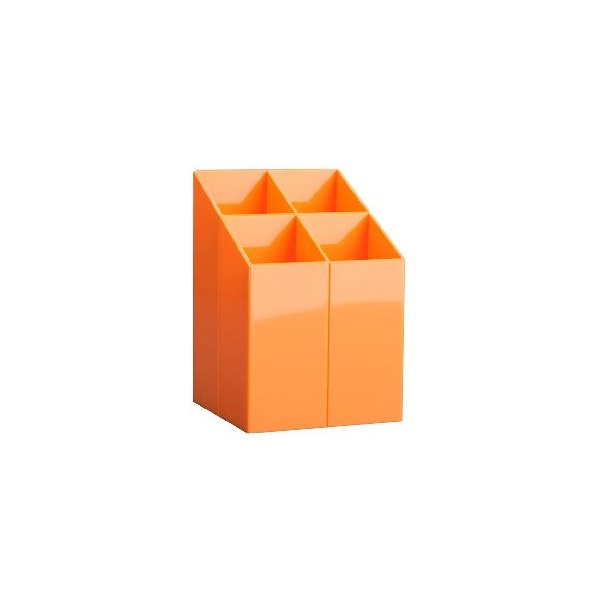 ICO Design szögletes narancssárga írószertartó