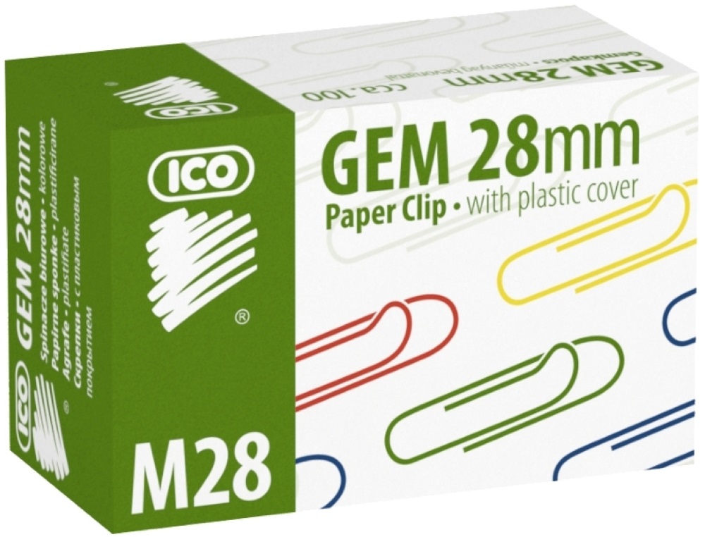 ICO M28-100 színes gemkapocs