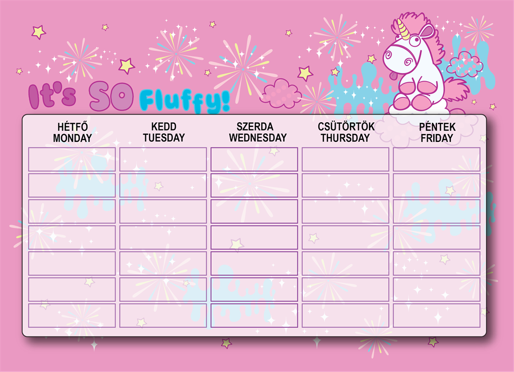 ICO Minions A5 órarend