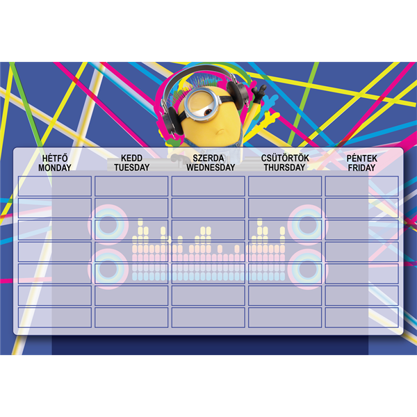 ICO Minions A5 órarend