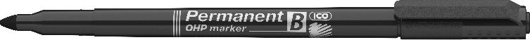 ICO OHP B 2-3mm fekete permanent marker