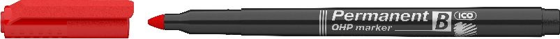ICO OHP B 2-3mm piros permanent marker