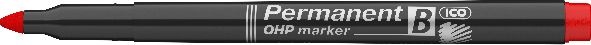 ICO OHP B 2-3mm piros permanent marker
