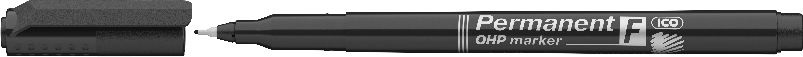 ICO OHP F 0,5mm fekete permanent marker