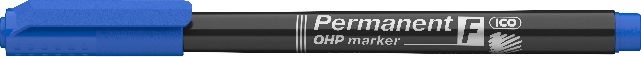 ICO OHP F 0,5mm kék permanent marker