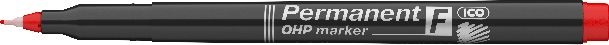 ICO OHP F 0,5mm piros permanent marker