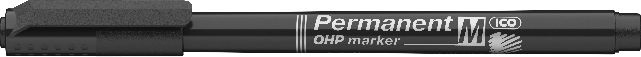ICO OHP M 1-1,5mm fekete permanent marker