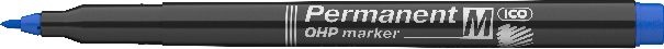 ICO OHP M 1-1,5mm kék permanent marker