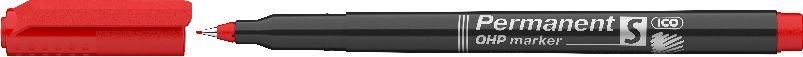ICO OHP S 0,3mm piros permanent marker
