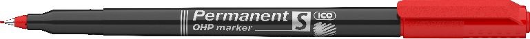 ICO OHP S 0,3mm piros permanent marker