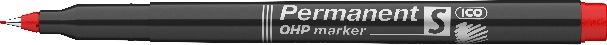 ICO OHP S 0,3mm piros permanent marker