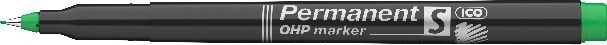 ICO OHP S 0,3mm zöld permanent marker