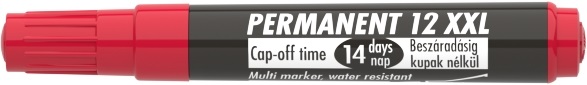 ICO Permanent 12 XXL piros marker