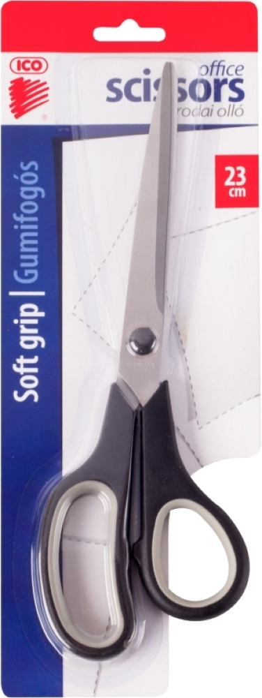 ICO Sh002-02 Bl 23cm gumifogós irodai olló