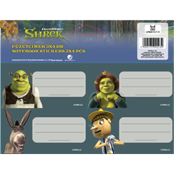 ICO Shrek 4db/ív füzetcímke
