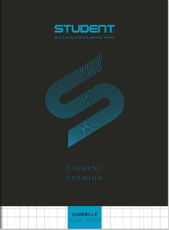 ICO Student Prémium A4 32lapos kockás füzet