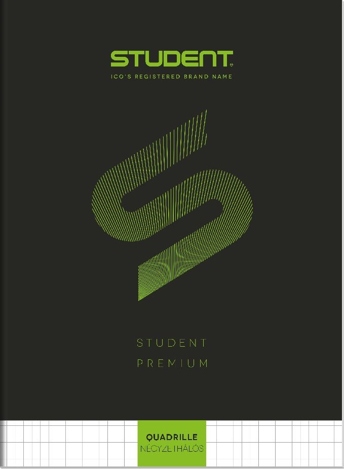 ICO Student Prémium A4 32lapos kockás füzet