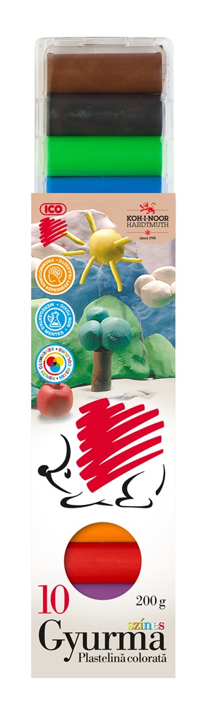 ICO Süni  200g 10 színű gyurma