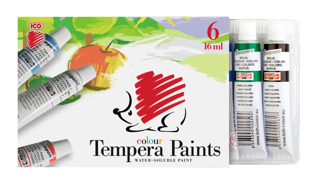 ICO Süni 16ml 6 színű tempera készlet