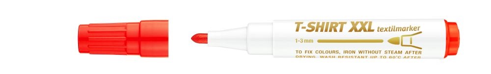 ICO D10 XXL piros textilmarker rostirón