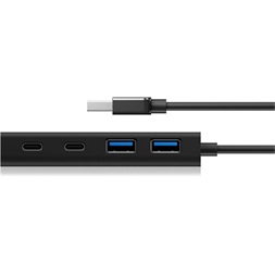 ICY BOX IB-HUB1426-U3 4-portos USB-C USB3.0 hub fekete
