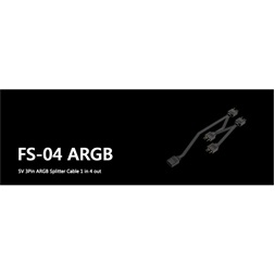 ID-Cooling RGB elosztó - FS-04 ARGB (1 db bemenet ,4 dbkimenet 3pin PWM)