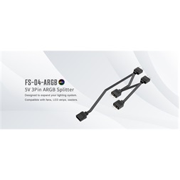 ID-Cooling RGB elosztó - FS-04 ARGB (1 db bemenet ,4 dbkimenet 3pin PWM)