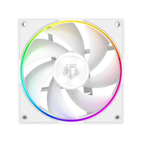 ID-Cooling Cooler 12cm - AF-127-ARGB-W (29,9dB, max. 132,52 m3/h, 4pin, PWM, 12cm, ARGB LED, fehér)