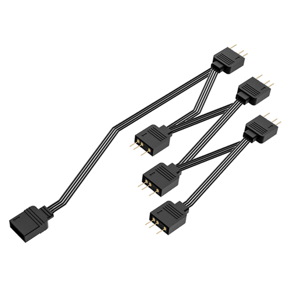 ID-Cooling  FS-06 ARGB (1 db bemenet, 6 db kimenet 3pin PWM) RGB elosztó