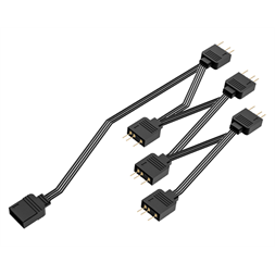 ID-Cooling  FS-06 ARGB (1 db bemenet, 6 db kimenet 3pin PWM) RGB elosztó