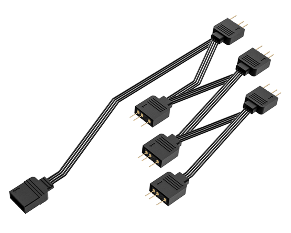 ID-Cooling  FS-06 ARGB (1 db bemenet, 6 db kimenet 3pin PWM) RGB elosztó