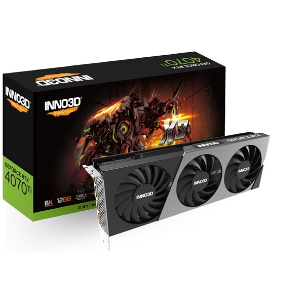 INNO3D GeForce RTX 4070Ti  X3 nVidia 12GB GDDR6X 192bit PCIe videokártya